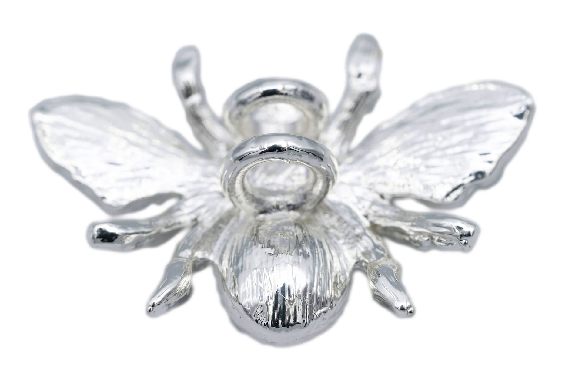 Biżuteria na aparat słuchowy - mucha srebrna